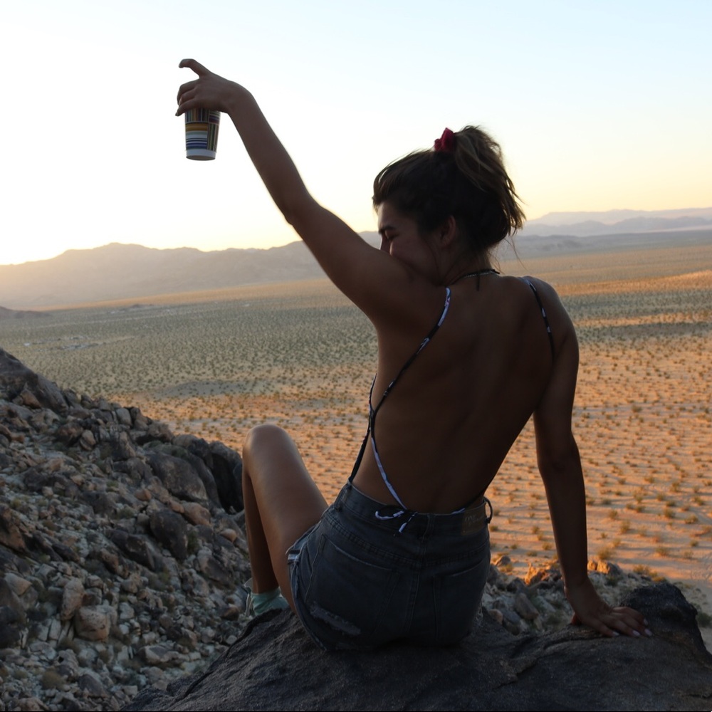 Black RVCA bathing suit